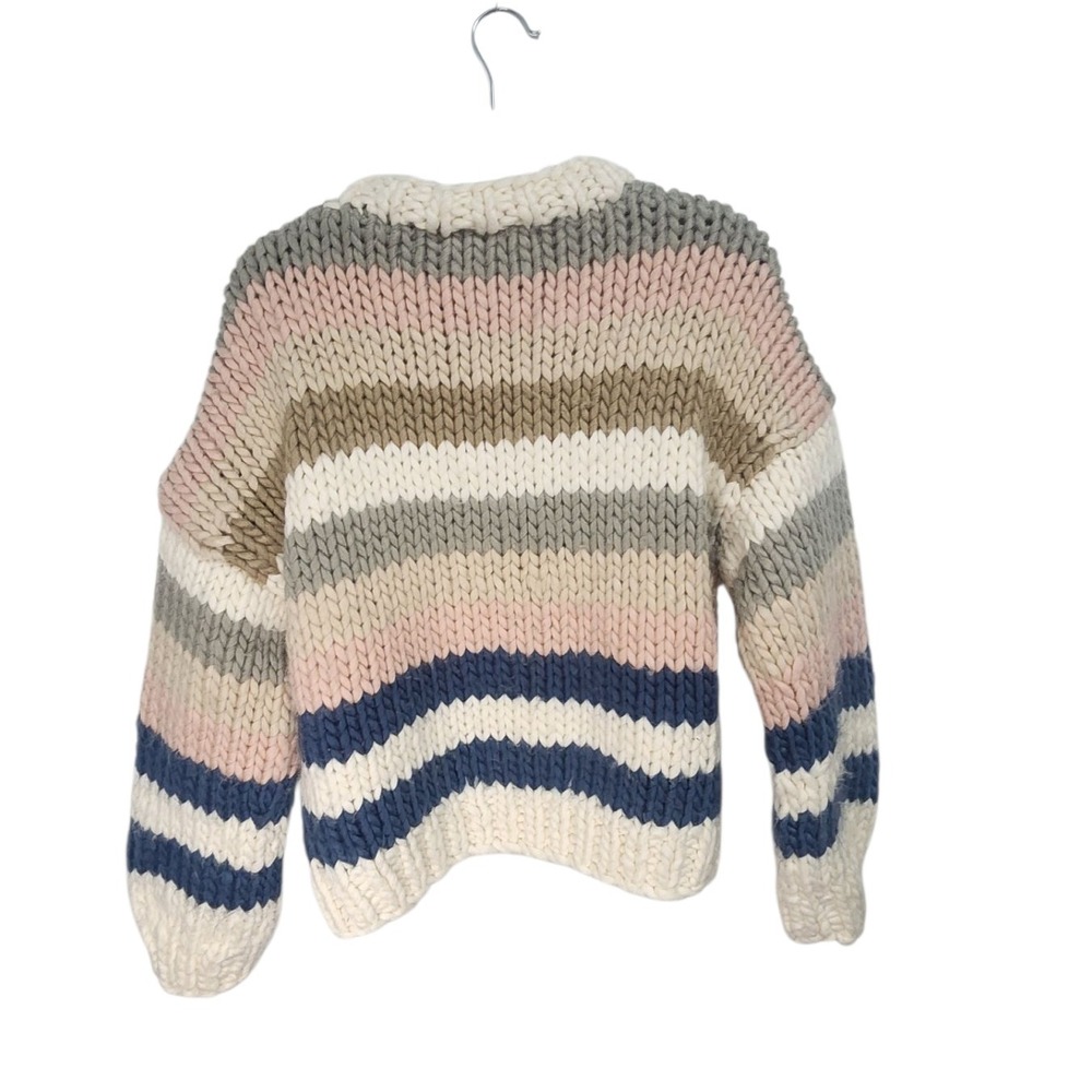 Altar'd State Striped Chunky Knit‎ Button Front Cardigan Sweater XS S - Picture 2 of 5